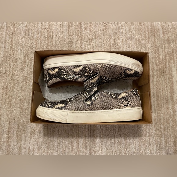 KMB Faux Snakeskin Slip-on Sneakers Size 41 - Picture 5 of 13